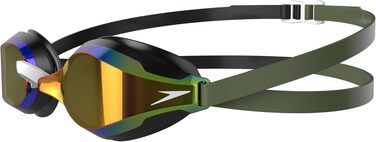 Плавальні окуляри Speedo Speed Socket 2.0 унісекс, чорний/зелений, універсальний розмір