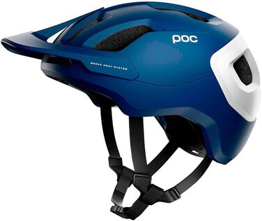 Велошолом POC Axion Lead Blue Matt S (51-54 см), захисний шолом для трейл-райдингу, модель 2021, з патентованою технологією безпеки