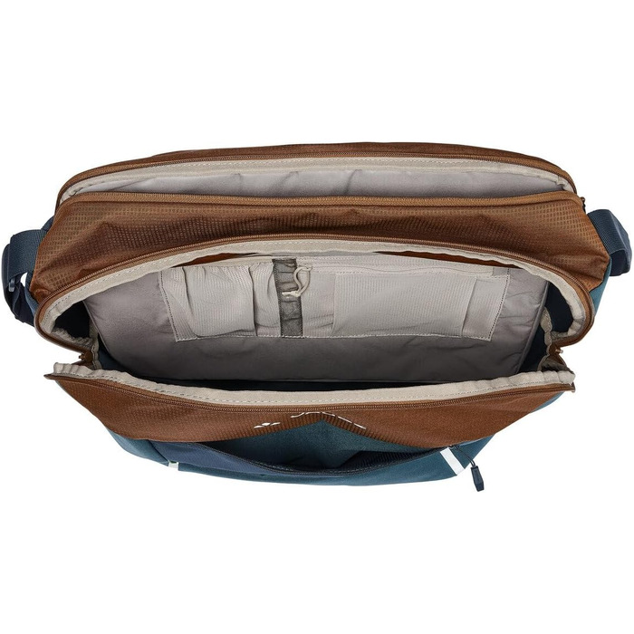 Сумка-месенджер VAUDE Cycle Messenger L для велосипеда, 20 л, з дощовиком, універсальний розмір, Baltic Sea/Umbra