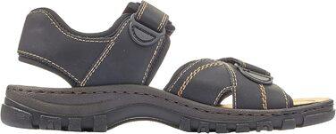 Чоловічі сандалії Rieker, 44 EU, чорного кольору