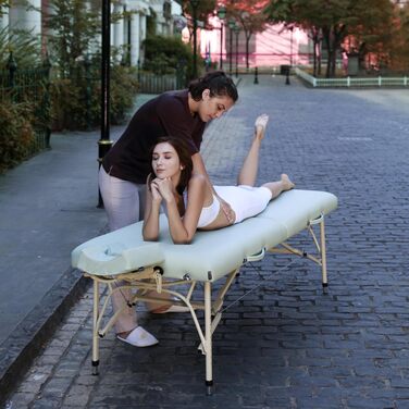 Масажний стіл Master Massage Bel Air 71 см, алюмінієвий, легкий, для транспортування, салон, спа, зелений