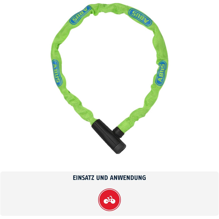 Замок для велосипеда ABUS Steel-O-Chain 5805K – сталевий ланцюговий замок, рівень безпеки 5