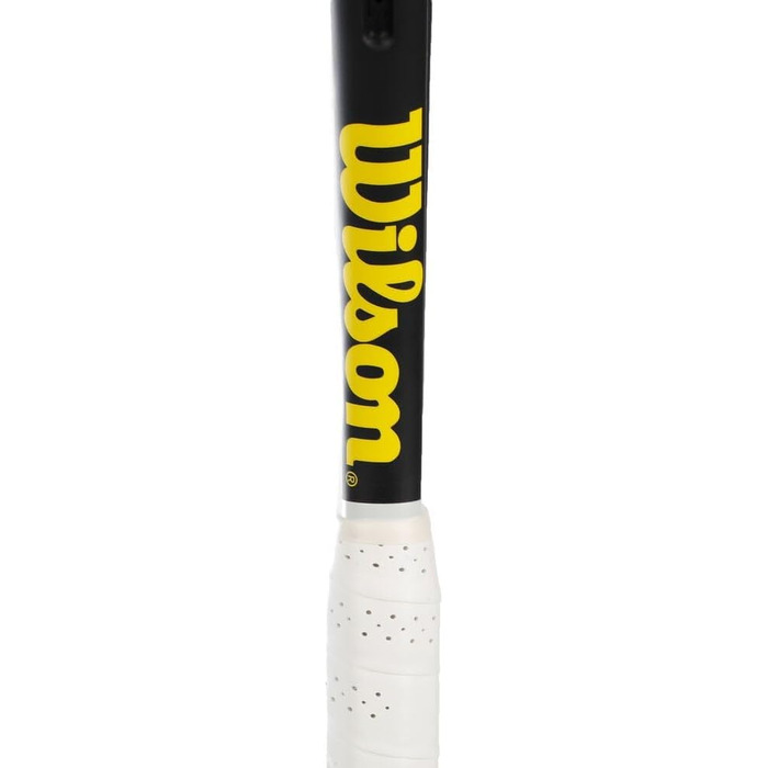 Тенісна ракетка Wilson Pro Open 300г, чорна-жовта, без струн, розмір ручки 3