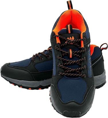 Чоловічі та жіночі трекінгові черевики Softshell для хайкінгу та трейлраннінгу (41 EU, Navy Orange)