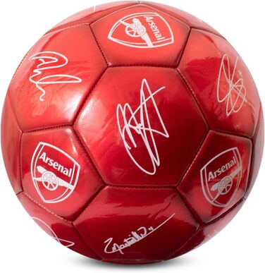 Офіційний футбольний м'яч Arsenal FC, металевий, розмір 5, для тренувань і матчів, колекційний, для дітей і дорослих, Hy-Pro