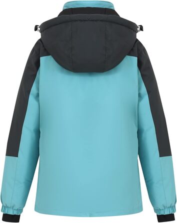 Жіноча водонепроникна куртка-дощовик Spmor, легка, вітрозахисна, з капюшоном, світло-блакитна