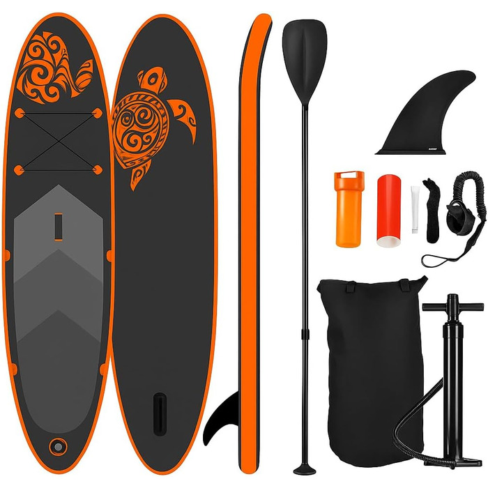 Надувний SUP Board NEMAXX® PB320 II – 320x78x15 см, до 140 кг, комплект з сумкою, веслом, плавником та насосом