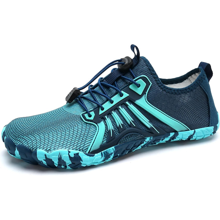 IceUnicorn Взуття для трейлраннінгу без шнурівків (чоловіче/жіноче), унісекс, для плавання та відпочинку на пляжі, 43 EU, блакитно-зелений