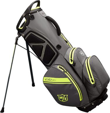 Сумка для гольфу Wilson WS EXO Dry Stand Bag, сіра/жовта/срібна