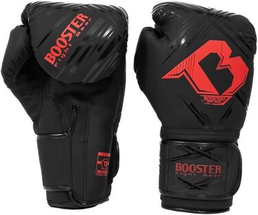 Боксерські рукавички Booster Fightgear BFG Alpha чорні/червоні для боксу, кікбоксингу, спарингу, муай-тай