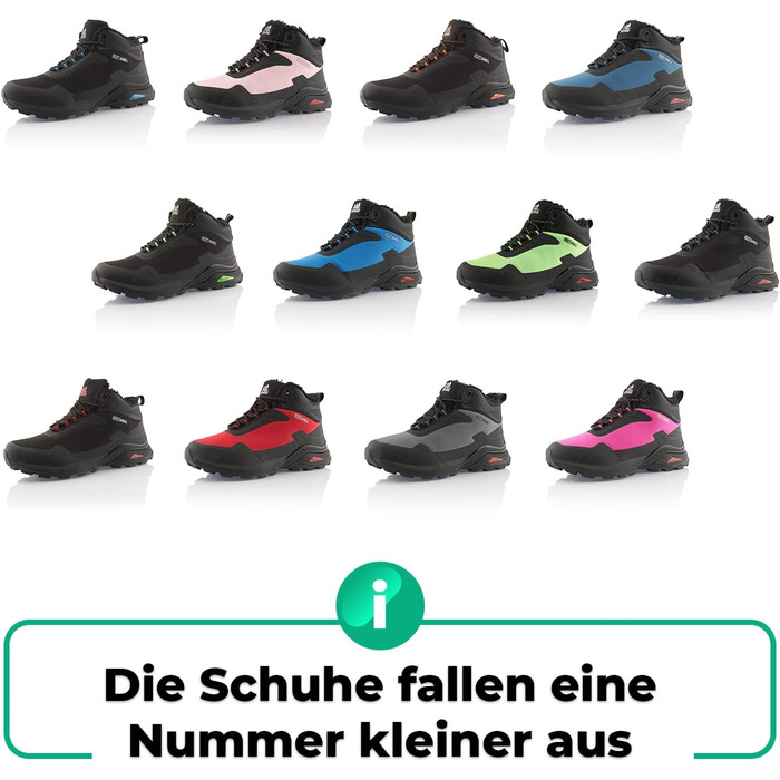 Черевики для трекінгу жіночі/чоловічі, теплі, для піших прогулянок, чорні/зелені (45 EU, чорні/червоні)