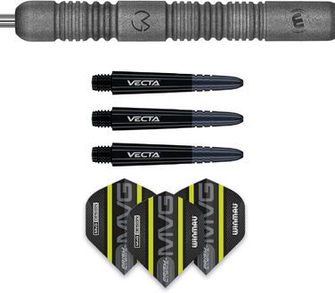 Дротики WINMAU Michael Van Gerwen MvG Exact 23 г, вольфрамові, з оперенням і стрижнями