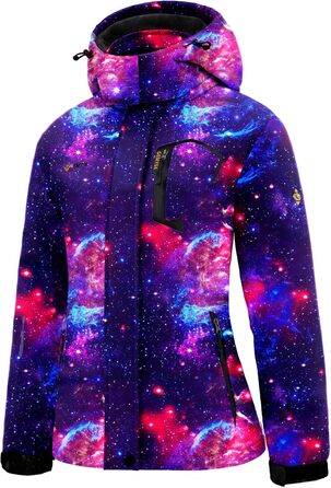 Жіноча гірськолижна куртка GEMYSE, водонепроникна, тепла, вітронепроникна, зимова, куртка-мантія, колір морської хвилі, розмір M