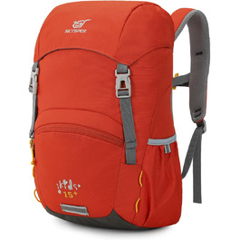 Дитячий рюкзак SKYSPER 15L - легкий та комфортний для хлопчиків та дівчаток (червоний)