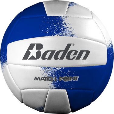 Волейбольний м'яч Baden Match Point для вулиці та відпочинку (розмір 5) - Royal Blue/Weiß