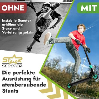 Трюковий самокат STAR SCOOTER Pro Sport 110/120 мм для дітей від 7 років і дорослих, алюмінієвий, HIC, напівпрофесійний