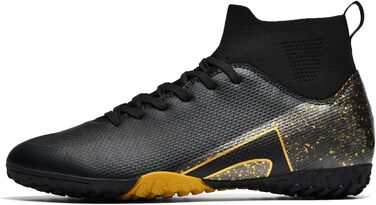 Бутси для футболу: чоловічі, жіночі, дитячі. Підходять для штучного газону, залу, тренувань. AG, FG, TF. Розмір 39 EU, чорний (2309t Tf)