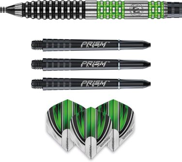 Дротики WINMAU Daryl Gurney 24 г, професійні, вольфрамові, стальні, набір з оперенням і хвостовиками
