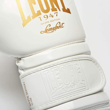 Боксерські рукавички LEONE 1947 White Edition GN059 10 унцій, білі