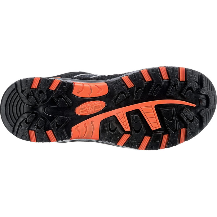 CMP Rigel Low Trekking Wp Черевики для трекінгу, Antracite-Flash Orange, 36 EU, 3Q54554