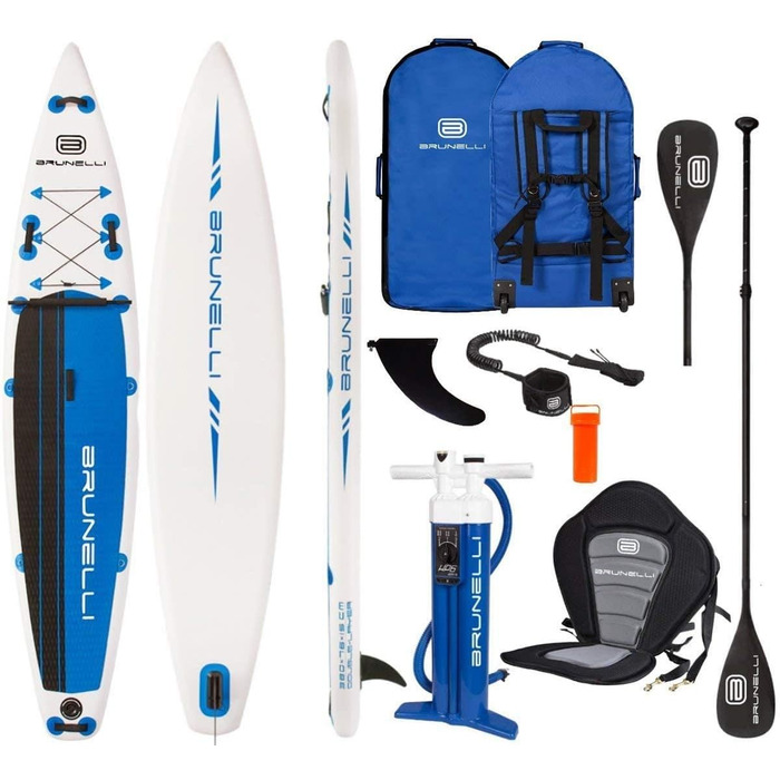 Надувна SUP-дошка Brunelli 12.6 Touring 381 см, преміум, подвійний шар