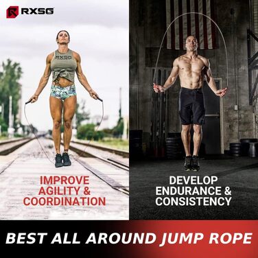 Скакалка Rx Smart Gear Black Ops для кросфіту та фітнесу, з ергономічними ручками та кабелем Trans Black Buff 3.4, обтяжена для MMA, HIIT, кардіо