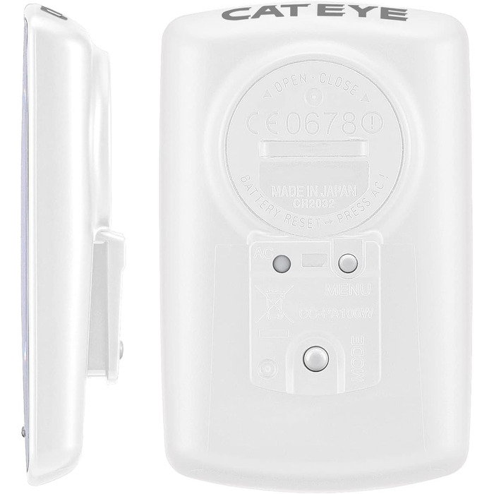 Велокомп'ютер Cateye Padron з великим білим екраном