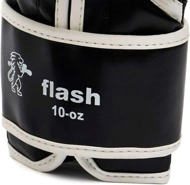Дитячі боксерські рукавички LEONE 1947 Junior Flash, чорні, 4 OZ, GN083J, унісекс