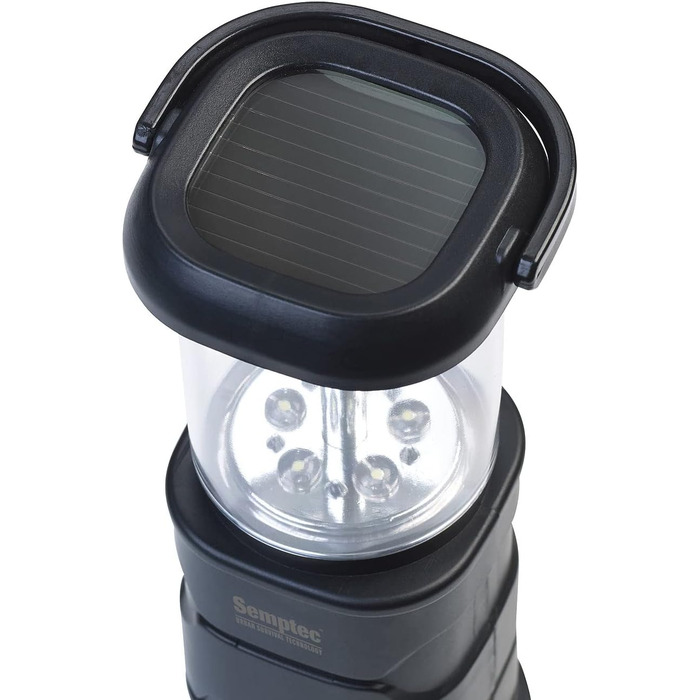 Semptec Ліхтарі для виживання Urban Survival Technology: Набір 2 шт. LED кемпінгові ліхтарі, зарядка від динамо, сонячної батареї та USB (ліхтарі-кришки, ліхтарі на ручку, power bank)