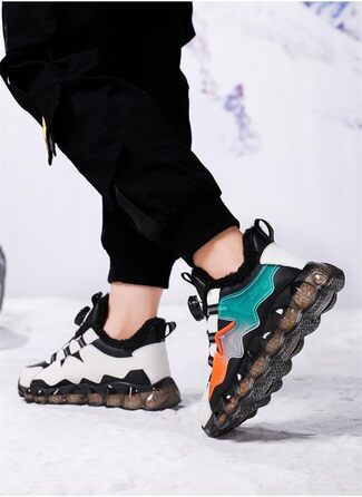 Дитячі зимові черевики Kinder для хлопчиків: неслизькі, трекінгові, теплі, зручні, бавовняні, для активного відпочинку та занять спортом (Помаранчеві, 32 EU)