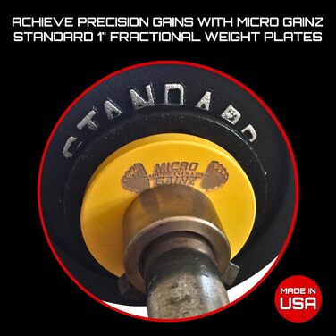 Комплект стандартних млинців Micro Gainz 2,5 см (8 шт) з сумкою, для гантелей і штанг, вибір кольору, вироблено у Великобританії
