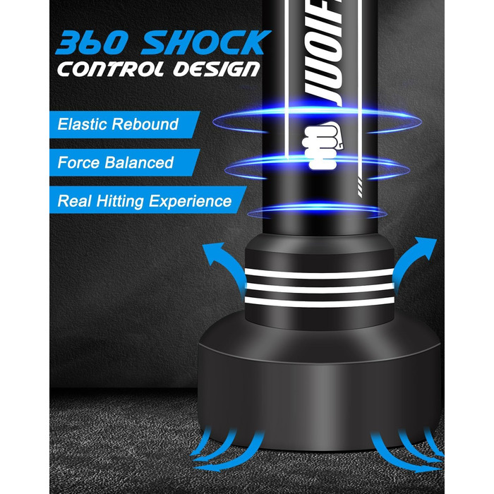 Boxsack YORWHIN 180см: Надувний боксерський мішок для тренувань MMA, Муай Тай, Фитнесу (з рукавичками)