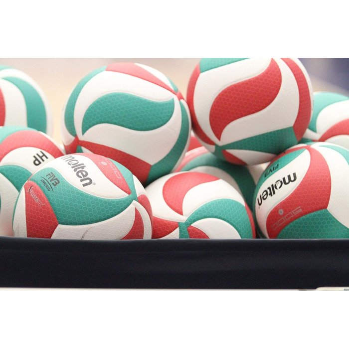 Волейбольний м'яч Molten FLISTATEC FIVB, червоний/білий/зелений, офіційний, для змагань