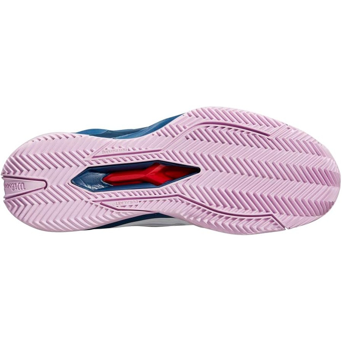 Тенісне взуття Wilson Rush Pro 4.5 Clay для ґрунту (40 2/3 EU, білий/синій/блакитний)