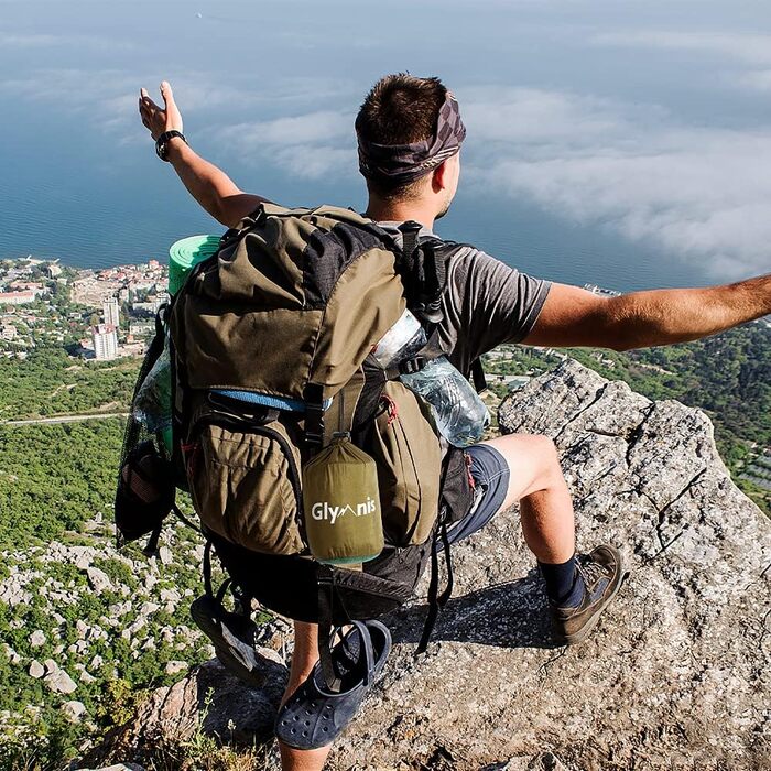 Гімніс Гамак для відпочинку на природі Ultraleicht - легкий туристичний гамак з тросами та карабінами, вантажопідйомність до 300 кг