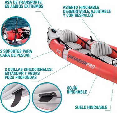 Надувний каяк Intex для 2 осіб