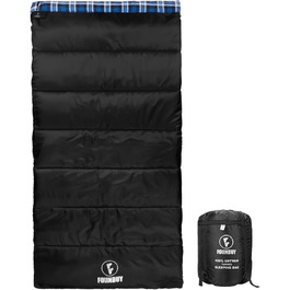 Спальний мішок фланелевий теплий 3-4 сезони XXL з бавовняним підкладом для дорослих, відпочинку на природі, риболовлі, кемпінгу, походів, легкий для дому та вулиці, блакитний з наповнювачем 2lbs (блакитний з наповнювачем 4lbs)