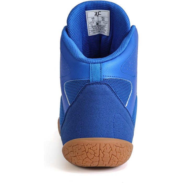 Чоловічі боксерські та спортивні черевики ZVC для боксу, фітнесу та пауерліфтингу (45 EU, Синій)