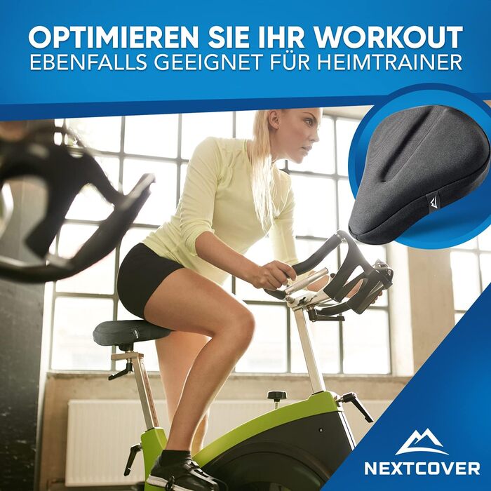 Накидка на сидіння велосипеда Nextcover CoverOne Universal Gel з дощем [Memory Foam] - зручний велосипедний чохол з багатошаровою підкладкою (широкий)