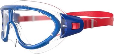 Дитячі плавальні окуляри Speedo Biofuse Rift, маска для плавання, антифог, антипотік, сині/помаранчеві, універсальний розмір