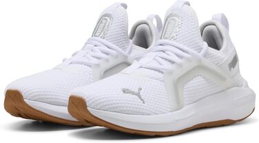 Жіночі кросівки PUMA Softride Enzo 5 для бігу, білий, сріблястий, чорний, металік (37.5 EU)