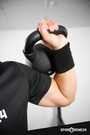 Гиря Sporttrend 24, чавунна, чорна, 2–30 кг, для фітнесу та тренувань