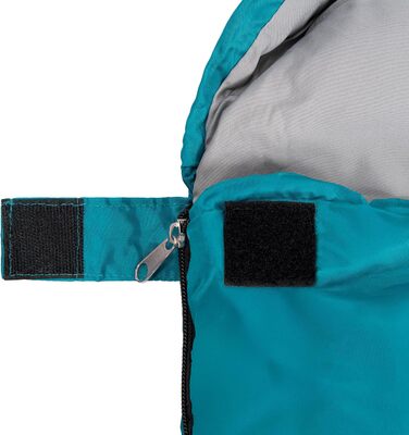 Сплячий мішок BESTIF для кемпінгу та відпочинку на природі. Легкий, водонепроникний, літній спальник 210x75cm, турквіс