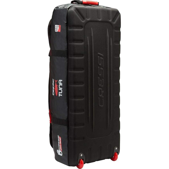 Сумка Cressi Tuna Bag 120 л, водонепроникна, чорно-червона, з колесами або без, унісекс для дорослих