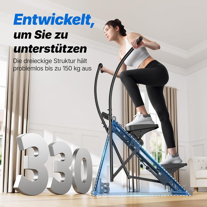 MERACH Stair Stepper Pro: кардіо-тренажер для дому з регулюванням навантаження, складаний вертикальний степер, фітнес-обладнання (2499B1)