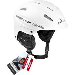 Чорний шлем для гірськолижного спорту Crevice Ischgl – міцний, спортивний, дихаючий, регульований, розмір S, білий