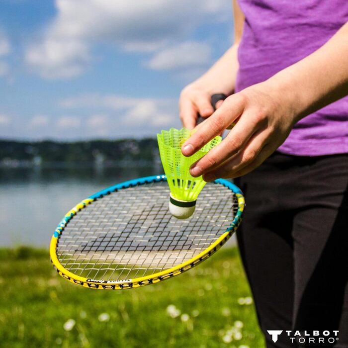 Набір для бадмінтону Talbot Torro® Junior 2-Attacker, блакитно-білий, універсальний розмір