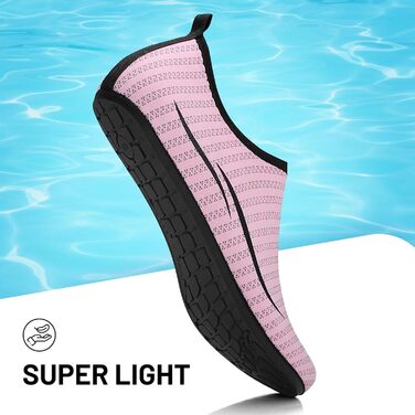 Чоботи для плавання унісекс: легкі, швидковисихаючі, для пляжу, басейну, серфінгу, йоги (36 EU, 2a Рожевий)